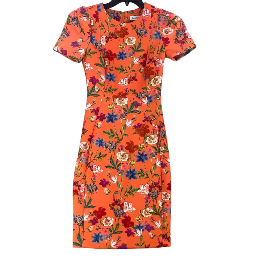 Floral Orange Dress
